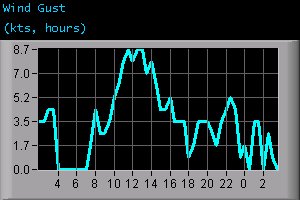 Wind Gust (kts, hours)