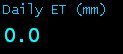 Daily Evapotranspiration (mm)