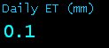 Daily Evapotranspiration (mm)