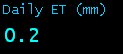 Daily Evapotranspiration (mm)